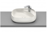 Countertop washbasin Roca Beyond, 59x46cm, Finceramic, without overflow, beżowy
