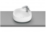 Countertop washbasin Roca Beyond, 46x46cm, Finceramic, without overflow, white mat