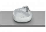 Countertop washbasin Roca Beyond, 46x46cm, Finceramic, without overflow, perła