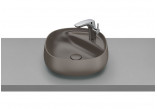 Countertop washbasin Roca Beyond, 46x46cm, Finceramic, without overflow, cafe