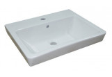 Vanity washbasin/wall mounted Roca Caserta, 60x45cm, z overflow, battery hole, white