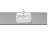 Countertop washbasin Roca Gap, rectangular, 39x37cm, z overflow, white
