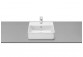 Countertop washbasin Roca Gap, rectangular, 39x37cm, z overflow, white