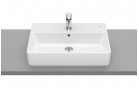 Countertop washbasin Roca Gap, 60x42cm, z overflow, battery hole, white