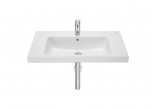 Washbasin wall mounted Roca Gap Square, 60x46cm, z overflow, battery hole, white