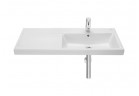 Washbasin wall mounted Roca Gap, 100x46cm, right version, z overflow, battery hole, white