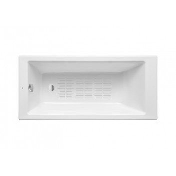 Bathtub rectangular Roca Tampa, 150x70cm, of cast iron, white