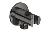 Shut-off valve Roca Aqua, with handle shower, czarne