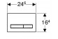 Flush button uruchamiający Geberit Sigma 50, do spłukiwania dwudzielnego, black