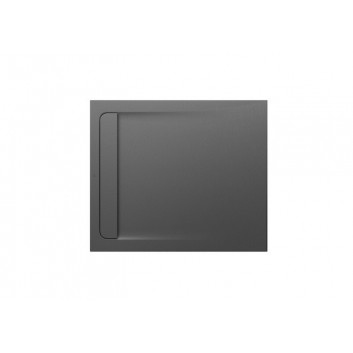 Shower tray rectangular Roca Aquos, 1000x800mm, ultracienki, Stonex, white