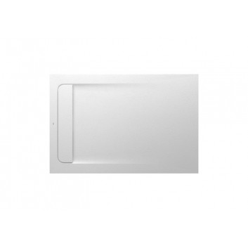 Shower tray rectangular Roca Aquos, 1000x900mm, ultracienki, Stonex, white