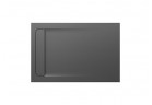 Shower tray rectangular Roca Aquos, 1200x900mm, ultracienki, Stonex, szary łupek