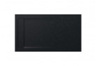 Shower tray rectangular Roca Aquos, 1400x800mm, ultracienki, Stonex, black