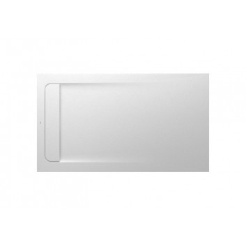 Shower tray rectangular Roca Aquos, 1200x800mm, ultracienki, Stonex, white