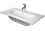 Duravit ME by Starck Compact washbasin 83x40 cm vanity rectangular white