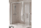 Shower enclosure Walk-In Novellini Kaudra HF, 154cm, witk shelf, profil black mat