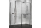 Shower enclosure Walk-In Novellini Kaudra HF, 154cm, witk shelf, profil black mat