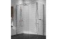 Shower cabin Walk-In Novellini Kaudra H+H Frame, 120x70cm, right version, witk shelf, white profile mat