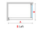 Shower cabin Walk-In Novellini Kaudra H+H Frame, 120x70cm, right version, witk shelf, white profile mat
