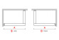 Shower enclosure Walk-In Novellini Kaudra HWL Frame, 220x200cm, right version, z 2 półkami, white profile mat