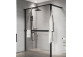 Shower enclosure Walk-In Novellini Kaudra HWL Frame, 220x200cm, right version, z 2 półkami, white profile mat
