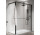 Shower enclosure Walk-In Novellini Kaudra HWS, 100x200cm, right version, witk shelf, profil black mat