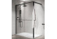 Shower enclosure Walk-In Novellini Kaudra HWL Frame, 220x200cm, right version, z 2 półkami, white profile mat