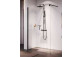 Shower enclosure Walk-In Novellini Kaudra HWS, 140x200cm, right version, witk shelf, white profile mat