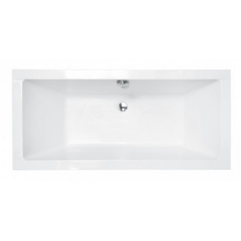 Bathtub rectangular Besco Modern Slim, 140x70cm, acrylic, white