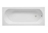 Bathtub rectangular Besco Intrica Slim, 150x75cm, acrylic, white