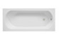Bathtub rectangular Besco Quadro Slim, 170x75cm, acrylic, white