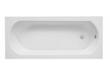 Bathtub rectangular Besco Quadro Slim, 170x75cm, acrylic, white