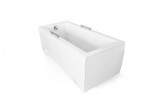 Bathtub enclosure Besco Uni, 160cm, panel czołowy i boczny, white