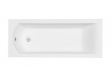 Bathtub rectangular Besco Shea Slim, 140x70cm, acrylic, white