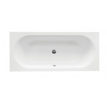 Bathtub rectangular Besco Shea Slim, 150x70cm, acrylic, white