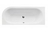 Asymmetric bathtub Besco Avita, 160x75cm, left version, acrylic, white