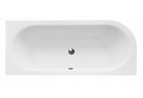 Asymmetric bathtub Besco Avita, 160x75cm, right version, acrylic, white
