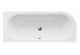 Asymmetric bathtub Besco Avita, 160x75cm, left version, acrylic, white