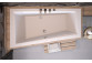 Asymmetric bathtub Besco Avita Slim, 150x75cm, left version, acrylic, white
