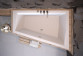 Asymmetric bathtub Besco Intima, 150x85cm, left version, acrylic, white