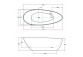 Asymmetric bathtub Besco Intima Duo Slim, 180x125cm, right version, acrylic, white