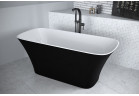Bathtub freestanding Besco Assos B&W, 160x70cm, black/white