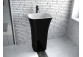 Washbasin freestanding Besco Uniqa B&W, 32x46cm, without overflow, black/white