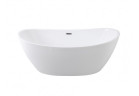 Bathtub freestanding Besco Ayla, 170x80cm, acrylic, white