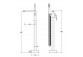 Mixer freestanding Besco Illusion II, height 1100mm, Shower set, chrome