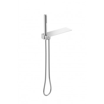 Shower set Excellent Clif, handshower 1-functional, wąż 150cm, przyłącze ze zintegrowaną półką, chrome