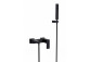 Bath tap Besco Illusion, wall mounted, spout 189mm, Shower set, chrome