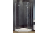 Shower cabin kwadrotowa Besco Modern 185, 90x90cm, glass transparent, profil chrome