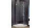 Shower cabin kwadrotowa Besco Modern 185, 90x90cm, glass transparent, profil chrome