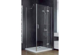 Shower cabin square Besco Viva 195, 90x90cm, right, glass transparent, profil chrome